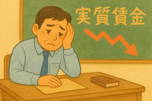 実質賃金の低下
