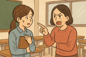 モンスターペアレンツに迫られる妻