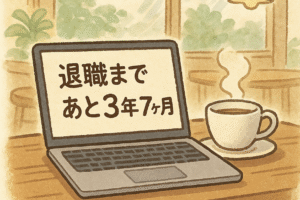 退職まであと3年7ヶ月