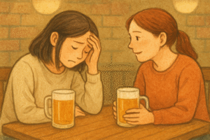 しんどいときに話を聞き合い、悪口を言い合いながらお酒を飲む――そんな時間が、実はとても大切な時間です。