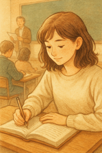 大学で学ぶ学生