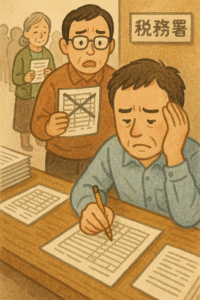 昔の確定申告は大変