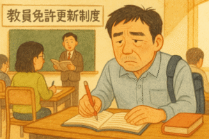 教員免許更新制度は大変