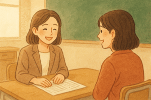 個人懇談の様子