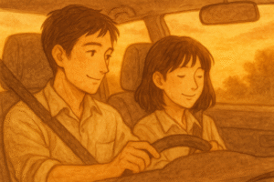 二人の“休日ドライブ”