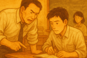 転勤してきた新しい教頭が、浜田さんにやたらと厳しくあたるようになった