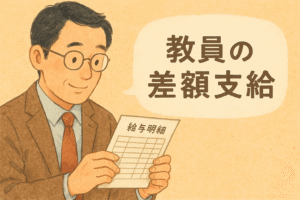 教員の差額支給