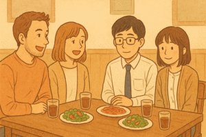 私と友人は二人の飲み会を企画