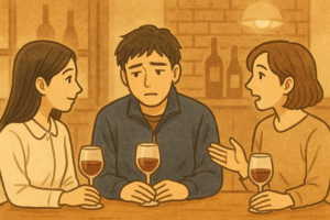 石田先生たちは、私の話を真剣に聞いてくれました。