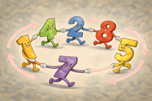 順番を守りながらダンスしているみたい