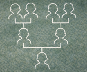 簡単な家系図のような図