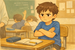 怒りのコントロールは年度当初より明らかに安定しました