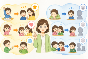 望ましい行動を先に承認します