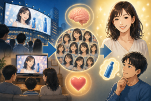 広告に起用するのが好感度のある芸能人である理由も、単純接触効果を狙っています