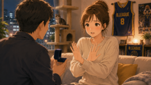半年ほどで別れます
