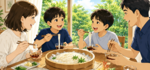 飲料のヤクルトではなく、そうめんなどの別食材