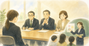 教務主任として初めて教員採用試験（二次試験）の面接官を経験