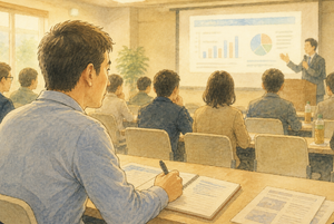 大手予備校が主催する大学入試についての講義を聞き