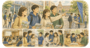 「4年間通うとすると、どんな生活になるんだろう？」まで家族で考える