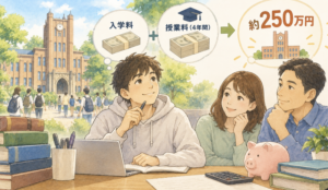 国公立大学は私立大学に比べ、学費面でのメリットがかなり大きい