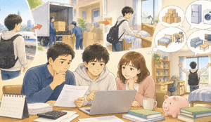 高校3年生の冬から春にかけては、入学手続き＋引っ越し＋新生活準備が一度にやってくる可能性がある
