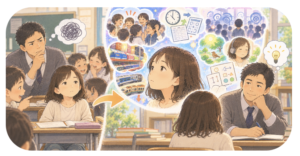 「この子はどうしてできないのだろう」ではなく、「この子には、どんなふうに世界が見えているのだろう」