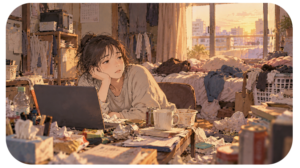 青瀬は、仕事をうまくこなせません。日常生活でも、部屋の掃除や整理整頓が苦手